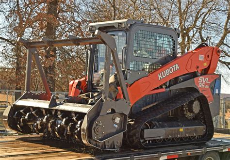 kubota skid steer mulcher for sale|used skid steer forestry mulcher.